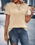 Classic Fit Short Sleeve Knit Top