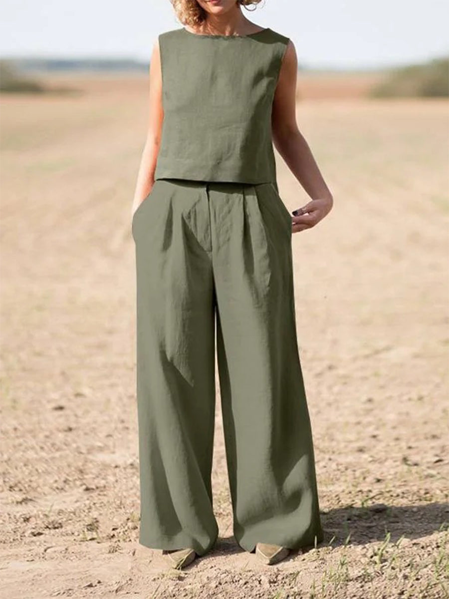 Casual Simple Two-Piece Set