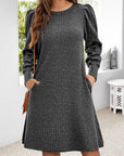 Winter Round Neck Loose Dresses