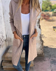 Casual Open Lapel Knit Jacket