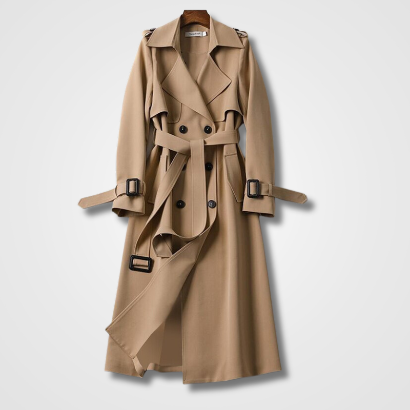 Longline Trench Coat for Women