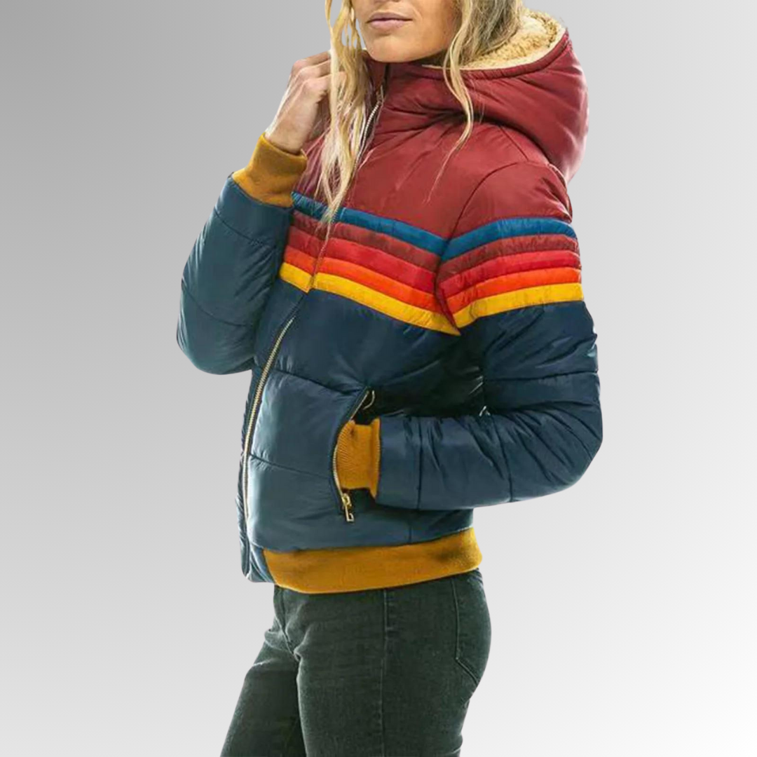 Mid-Length Puffer Jacket for Winter