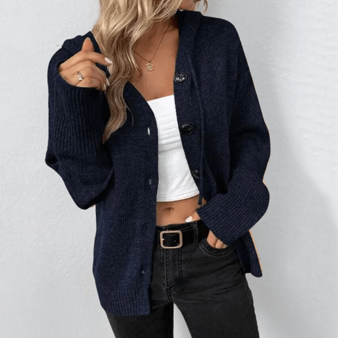 Women's Knitted Warm Button Down Cardigan