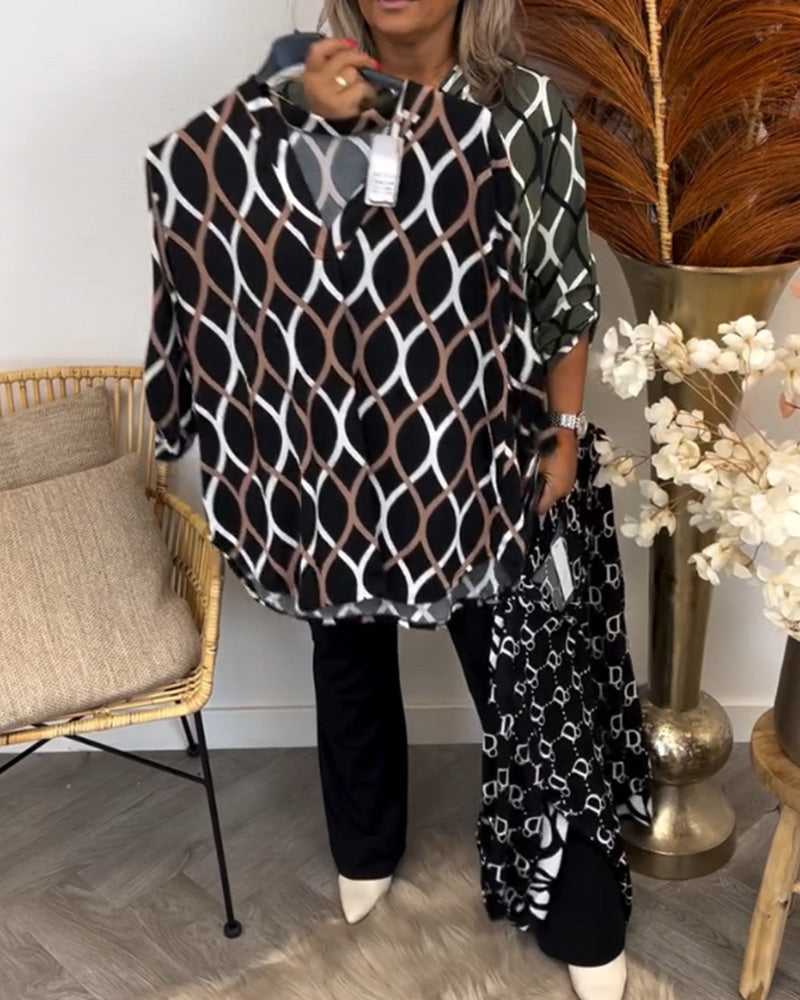 Casual Long-Sleeve Blouse
