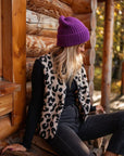 Leopard Pattern Vest Knitwear Fashion