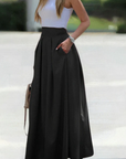 Women's Maxi Skirt with Pleats