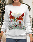 Christmas Sweater with Snowflake Print