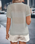 Classic Fit Short Sleeve Knit Top