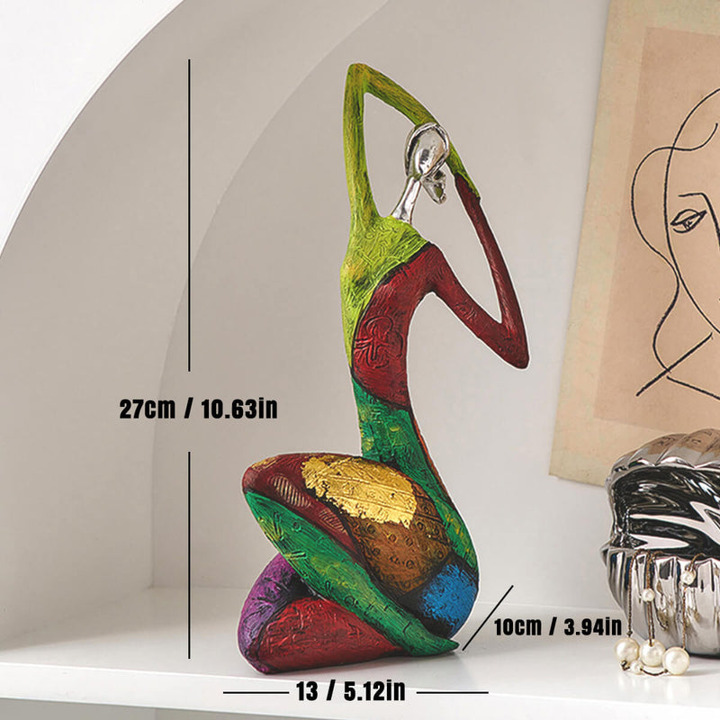 Abstract Colorful Female Statues