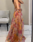 Feminine Sleeveless Maxi Dress For Women