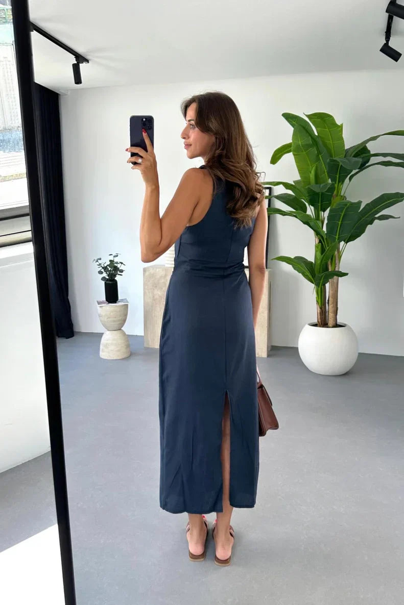 Stylish Sleeveless Midi Dress for Women