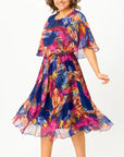 Comfortable Pluse Size Chiffon Dress