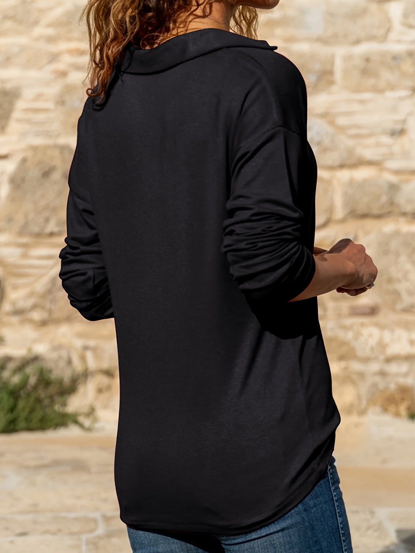 Chic Women’s Long Sleeve Top Casual Wear