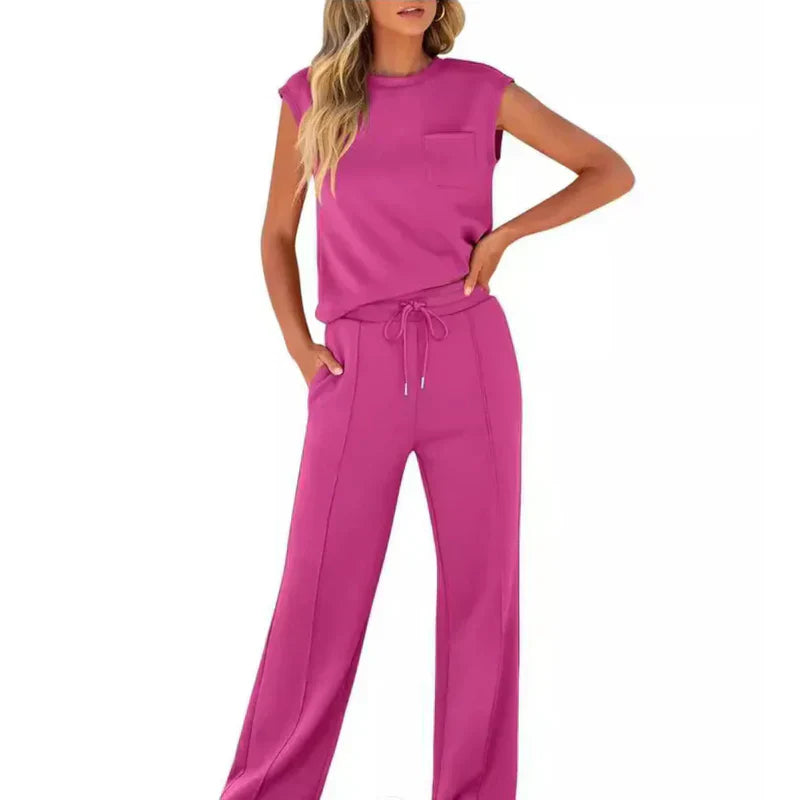Elegant Two Piece Sleeveless Set