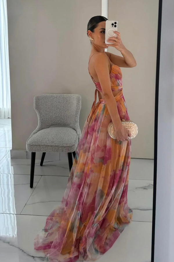Feminine Sleeveless Maxi Dress For Women