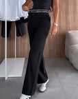 Straight-Leg Casual Pants