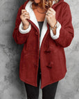 Warm Hooded Coat with Fleece Lining