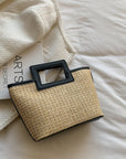 Stylish Straw Shoulder Beach Bag