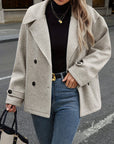 Stylish Double-Breasted Jacket with Button Details
