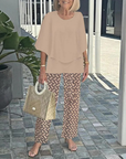 Mid-Sleeve Set Two-Piece