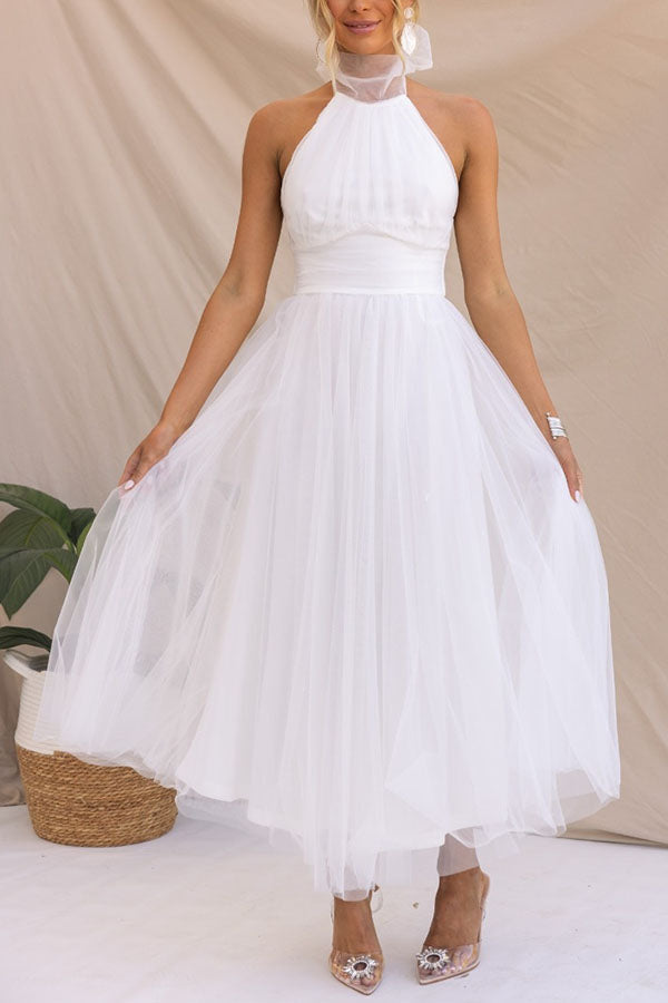 Tulle Dress With Ruffles and Flair