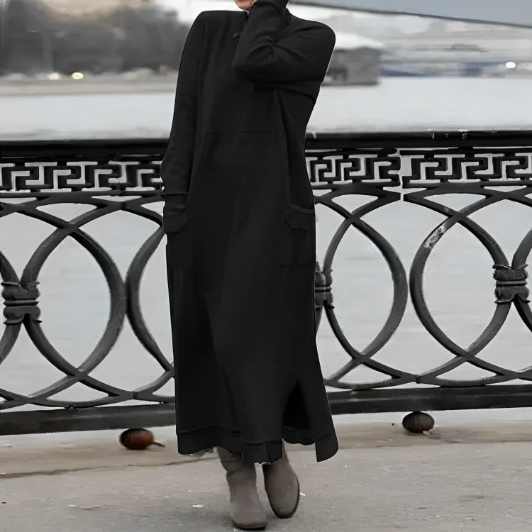 Soft Long-Sleeve Winter Dress