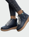 Orthopedic Leather Ankle Boots