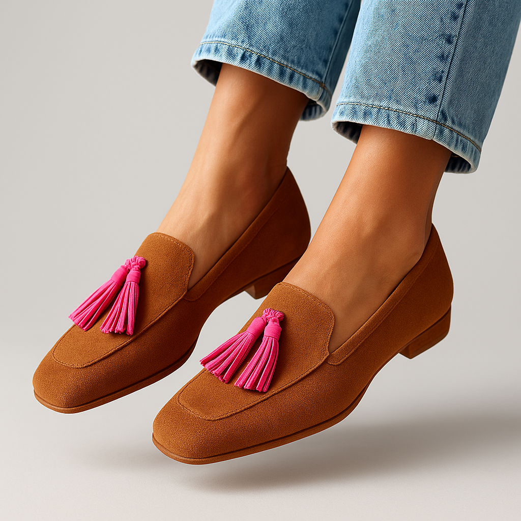 Versatile Camel Brown Casual Loafers