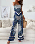 Trendy Lace-Up Vest Two-Piece Outfit
