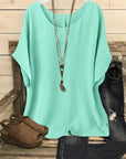 Breezy Casual Cotton Loose Blouse