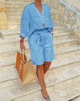 Casual Female Loose Two-Piece Suit