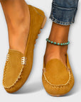 Soft Leather Moccasin Slip-On Shoes