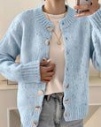 Comfortable Solid Color Cardigan