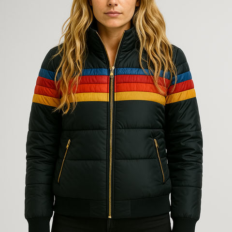 Mid-Length Puffer Jacket for Winter