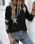 Fashionable Five-Pointed Star Sweater