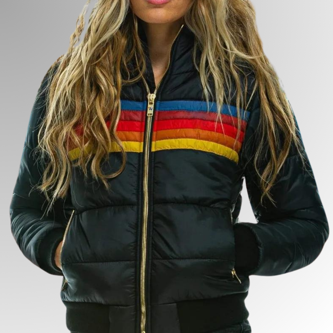 Mid-Length Puffer Jacket for Winter