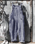 Checkered Sleeveless Jumpsuit for Women
