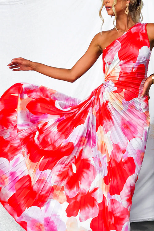Lightweight Pleated Midi Dress For Summer