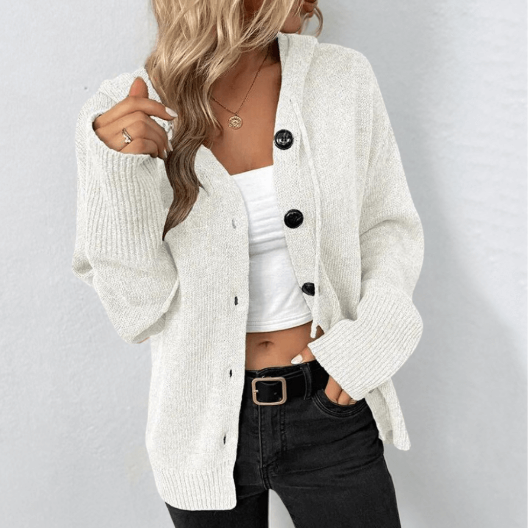 Women's Knitted Warm Button Down Cardigan
