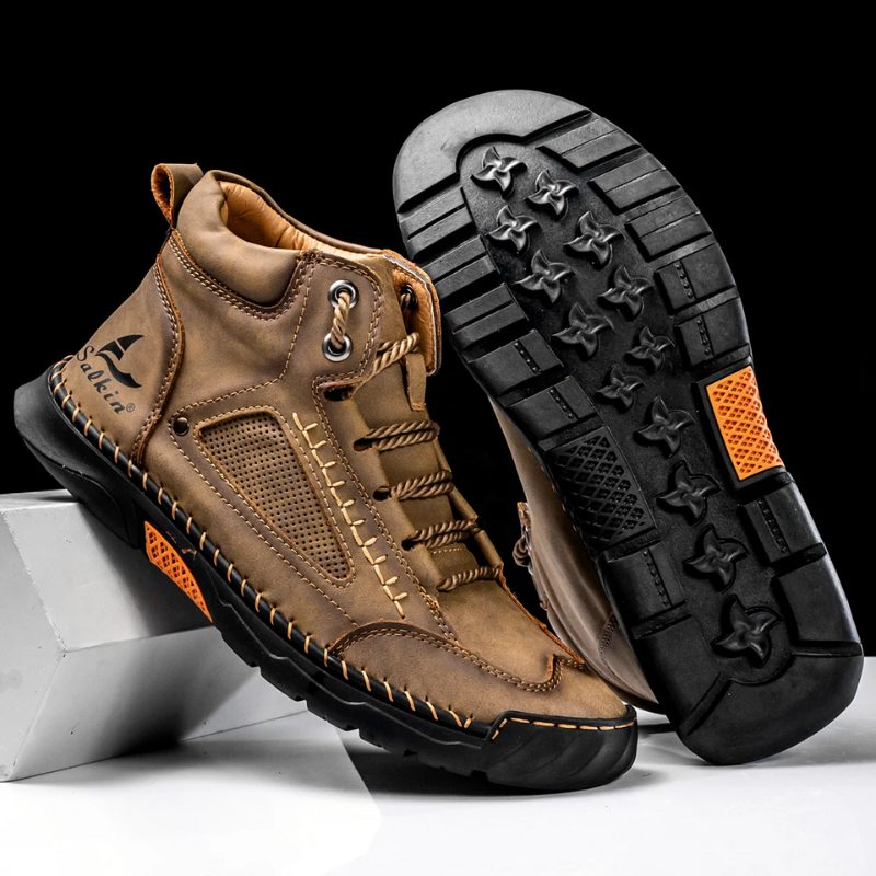 Casual Leather High Top Shoes