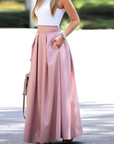 Women's Maxi Skirt with Pleats