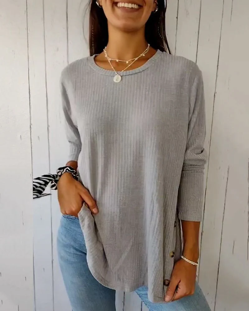 Breathable Basic Crewneck Tee Shirt