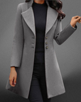 Luxurious Italian Wool Long Sleeve Coat