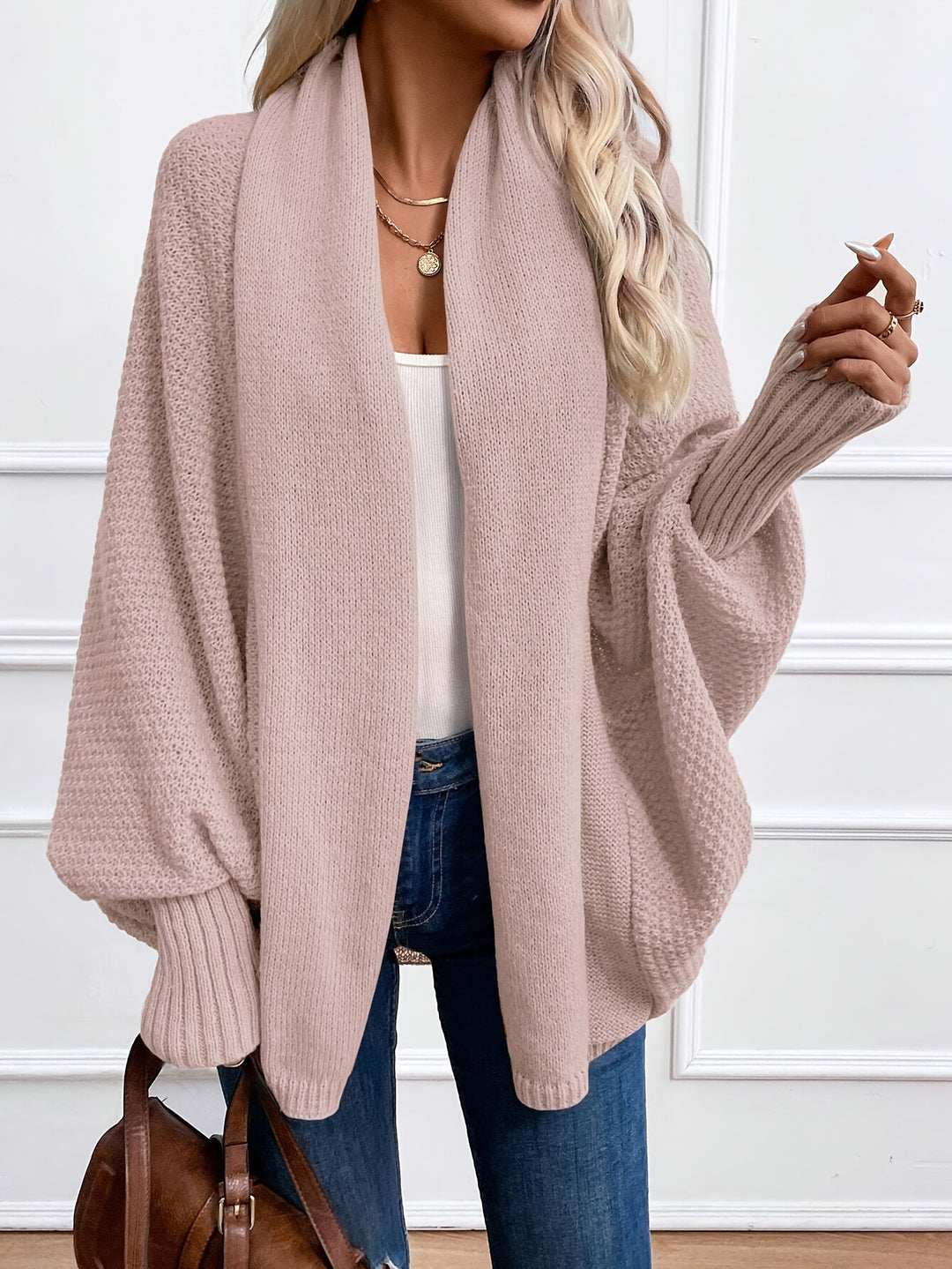 Emily Cozy Cardigan with Batwing Sleeves
