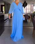 Women's Soft Pleated Evening Dress