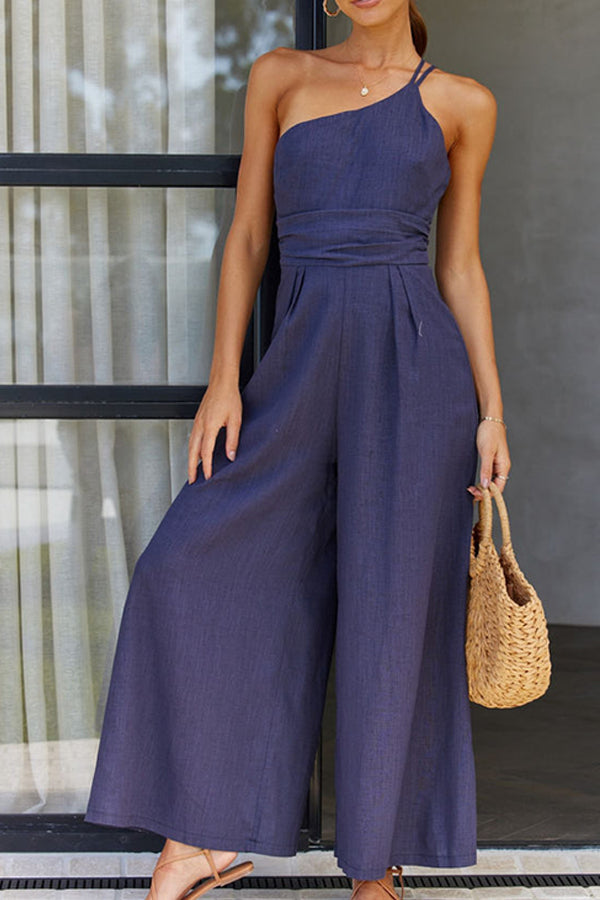 Women's One Shoulder Summer Jumpsuit