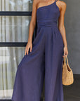 Women's One Shoulder Summer Jumpsuit