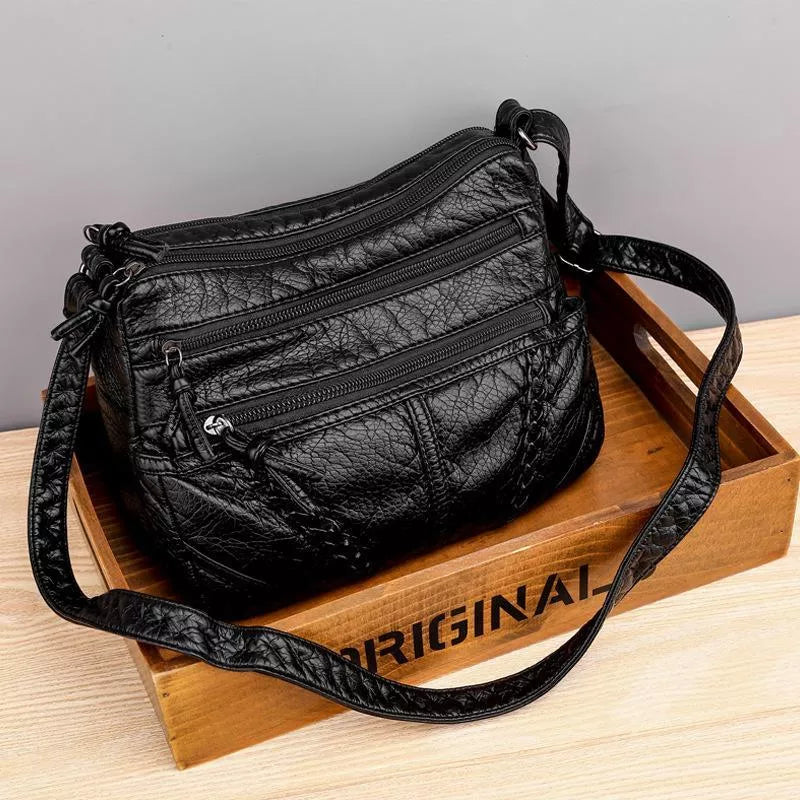 Elegant Soft Leather Bag with Clean Design