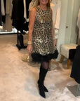Sleeveless Leopard Print Fashion Dress