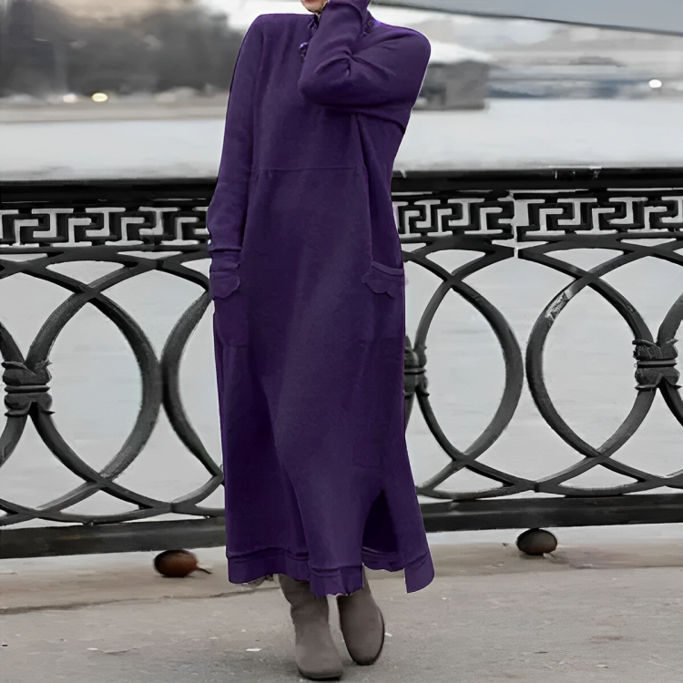 Soft Long-Sleeve Winter Dress